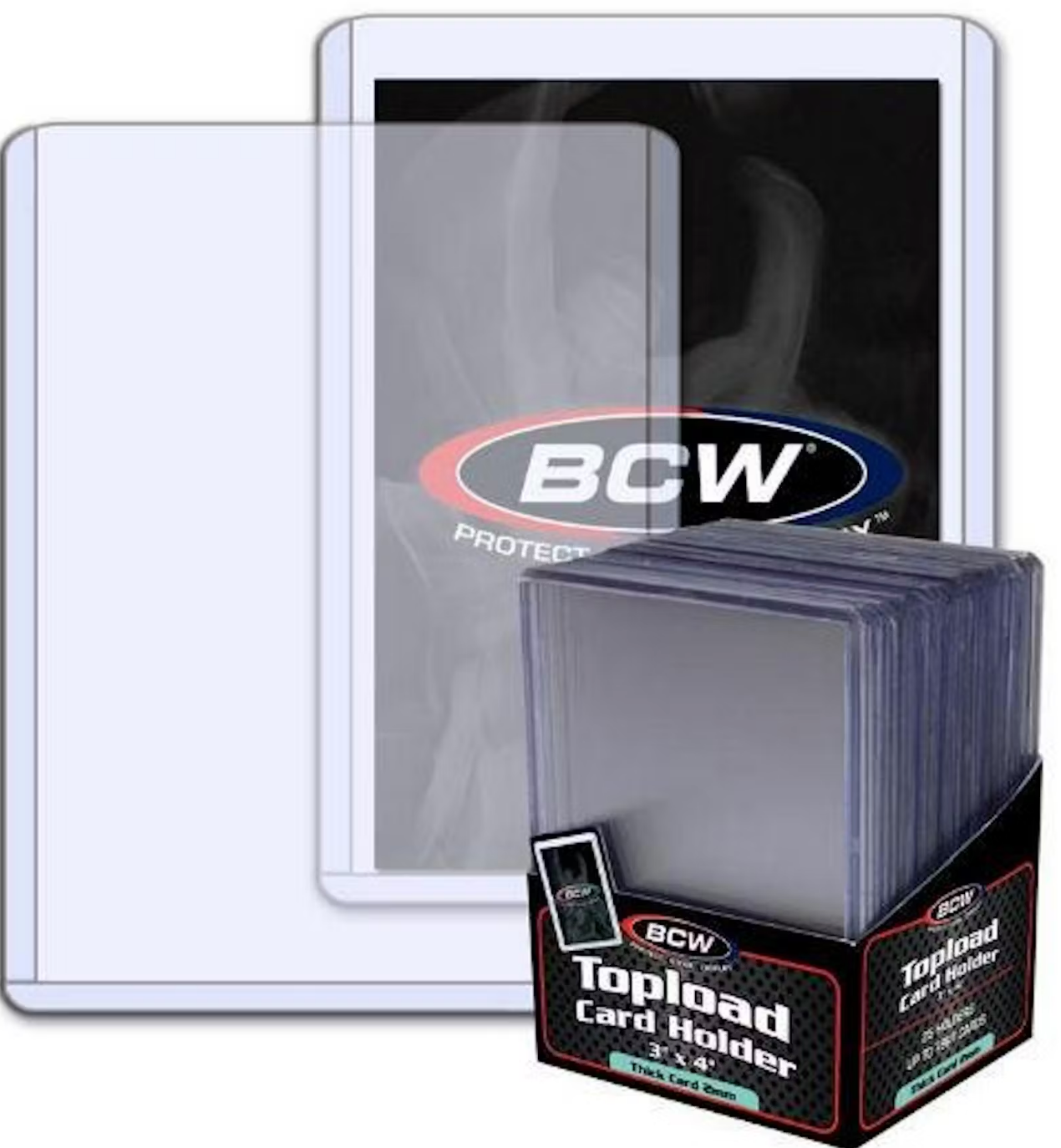 BCW 3x4 Thick 79pt. Toploader 25-Count Pack