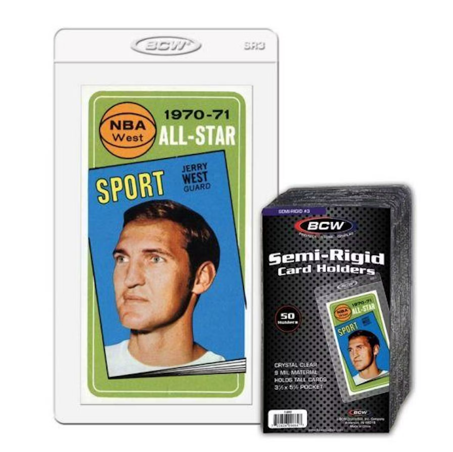 BCW 50 ct Semi Rigid Card Holders