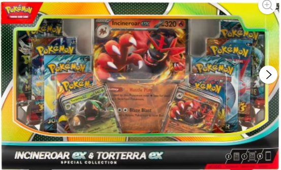 Pokemon TCG: Incineroar ex and Torterra ex Special Collection Box