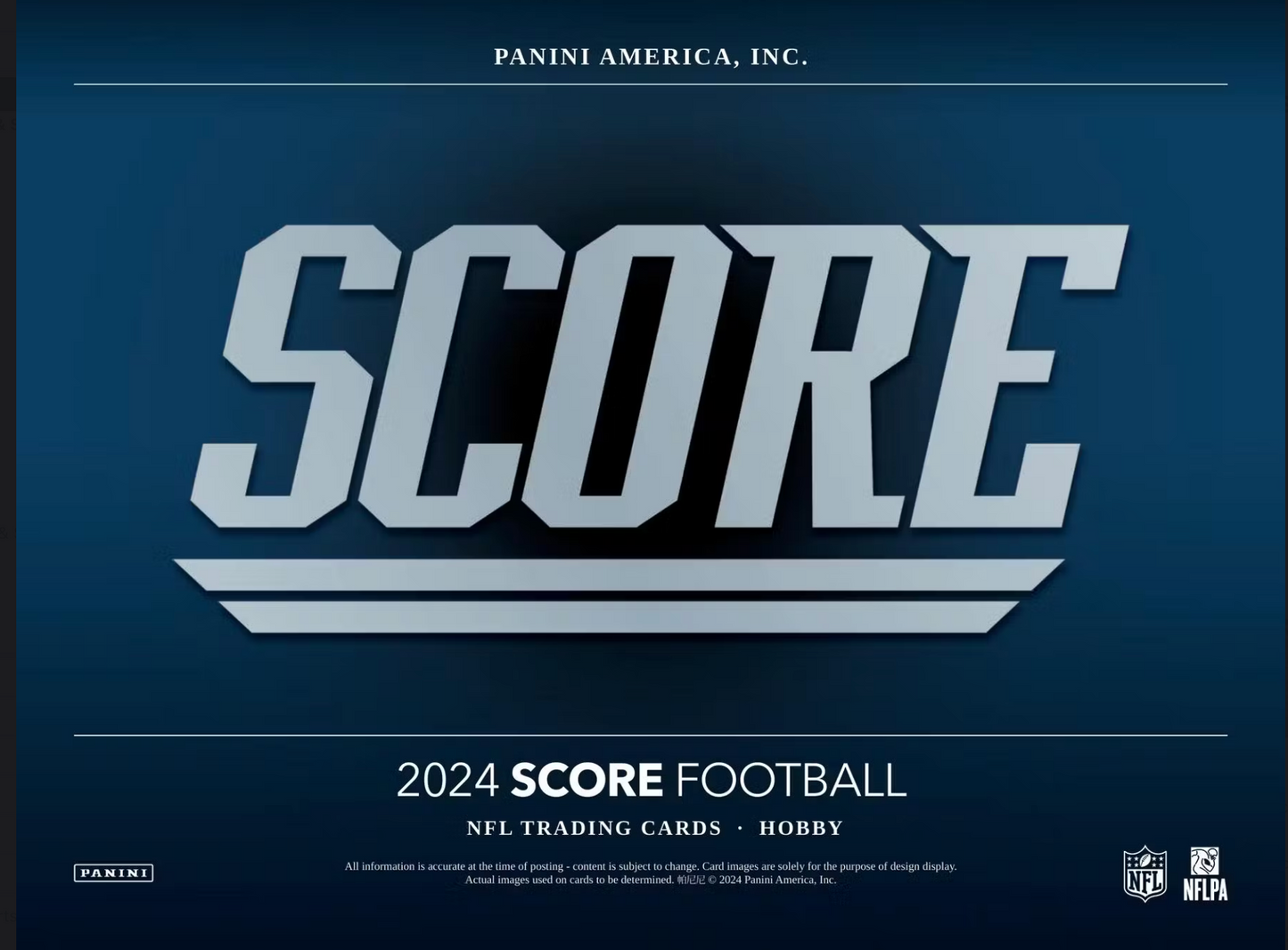 2024 Score Football Hobby Pack