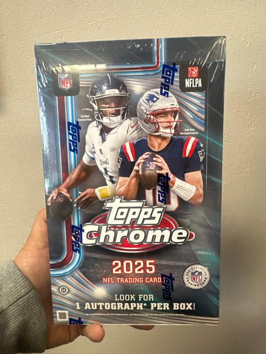 2025 Topps Chrome Football Hobby Box