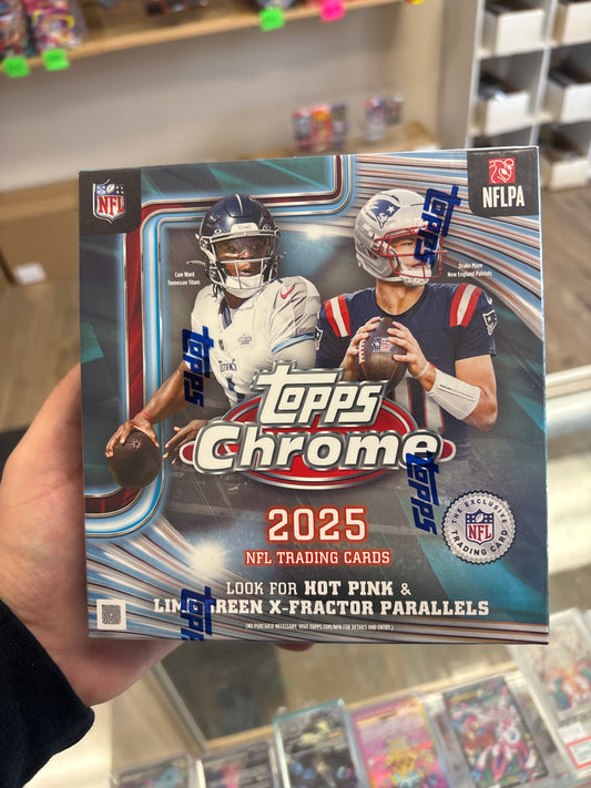 2025 Topps Chrome Football Mega Box