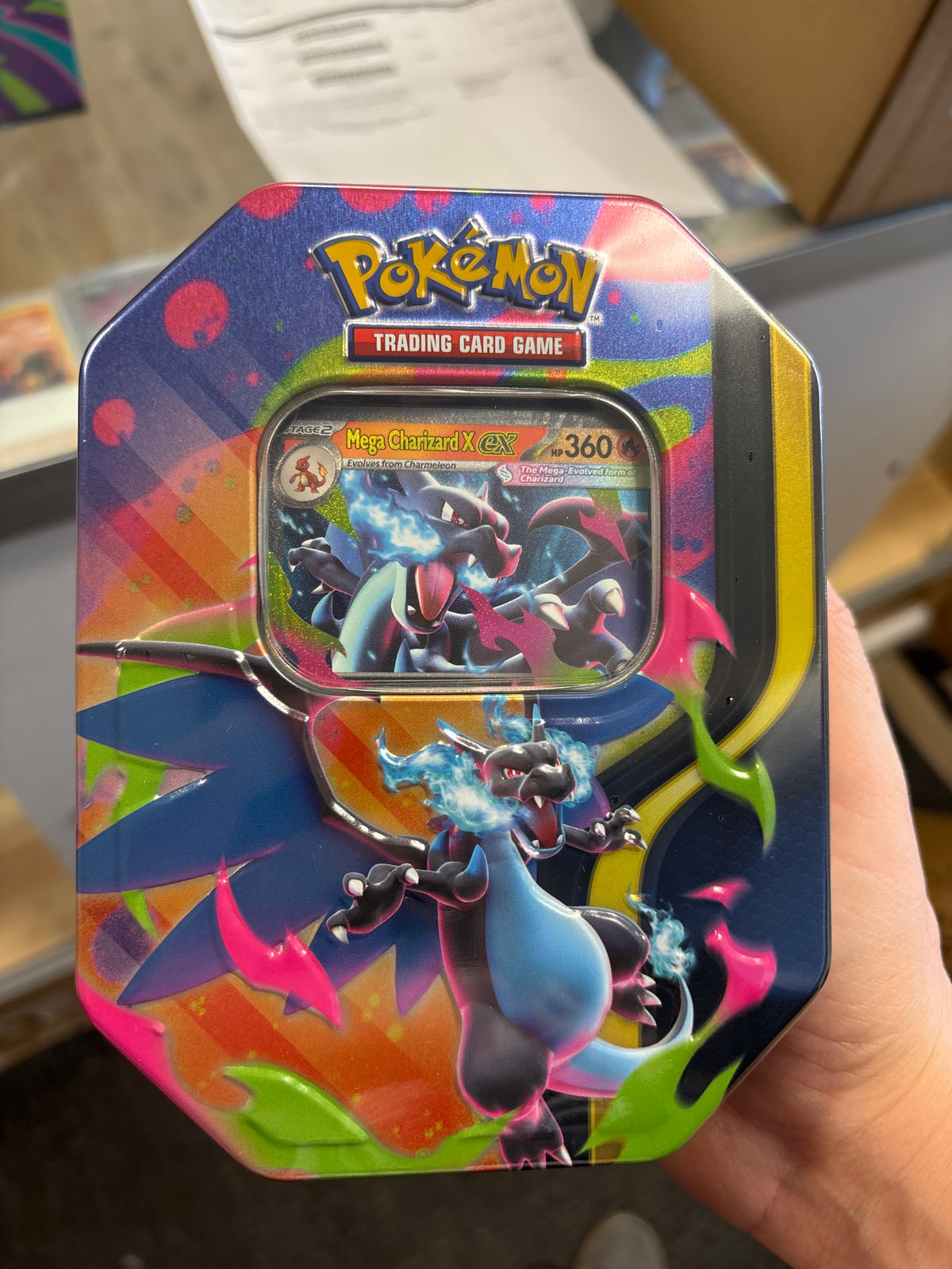 Mega Charizard Tin (Mega Charizard X) - Miscellaneous Cards & Products (MCAP)
