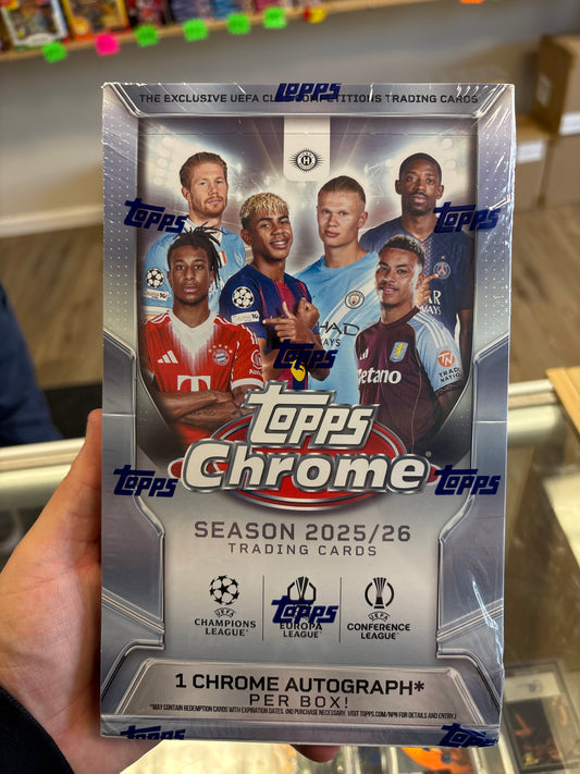 2025-26 Topps Chrome Uefa Hobby Box