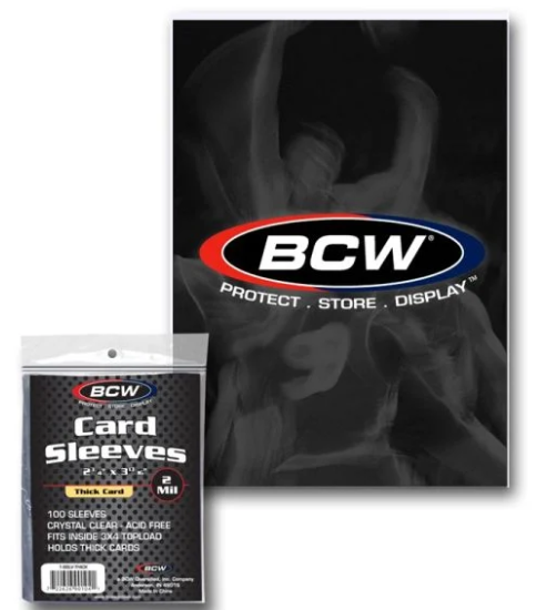 BCW 100ct Thick Card Sleeves