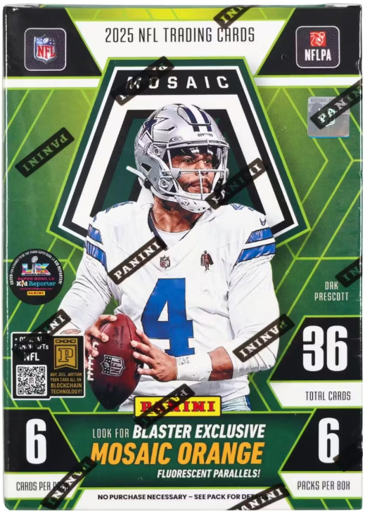 2025 Panini Mosaic Football 6-Pack Blaster Box