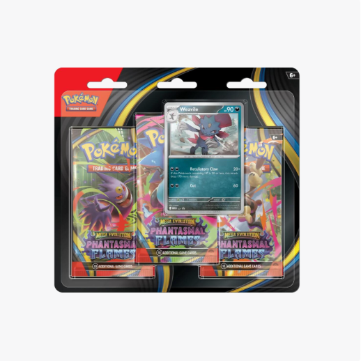 Phantasmal Flames 3 Pack Blister [Weavile] - ME02: Phantasmal Flames (PFL)