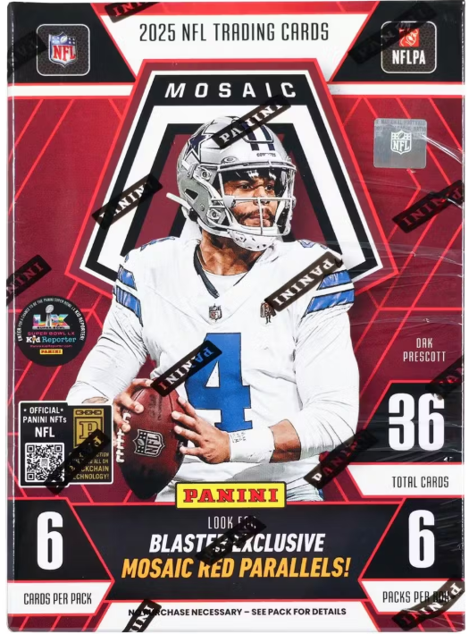 2025 Panini Mosaic Football 6-Pack Hobby Blaster Box
