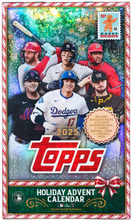 2025 Topps Holiday Baseball Advent Calendar Box