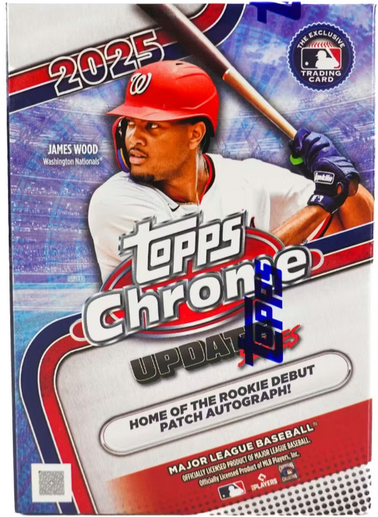2025 Topps Chrome Update Series Baseball 7-Pack Blaster Box